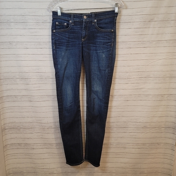 Rag & Bone WOODFORD DARK WASH SKINNY JEANS, SZ 26 - Picture 1 of 7